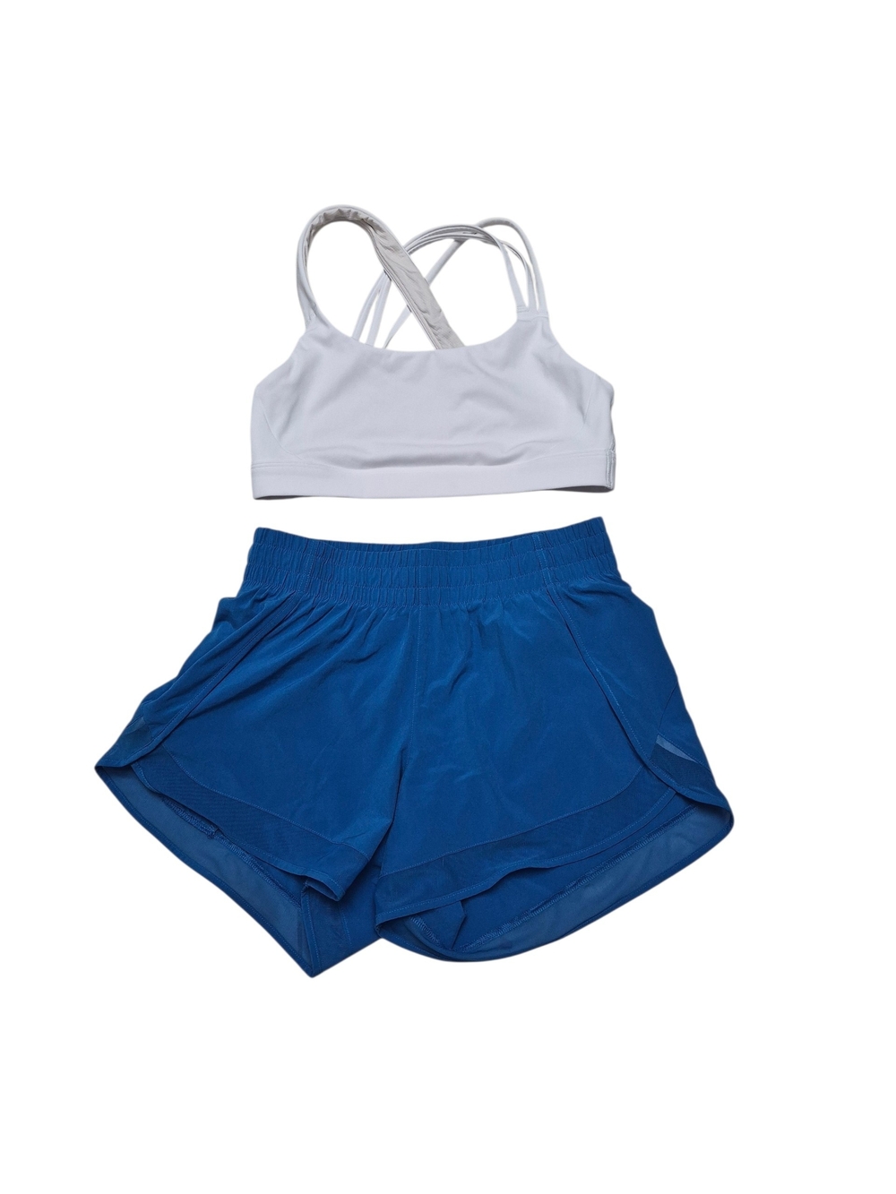Athleta Mesh Racer Run Mid Rise 4" Short